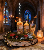 Herbal Elemental Wish Candles with Raw Crystals - Image 10