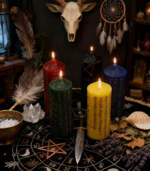 Fate Weaver · Greek Rune Beeswax Pillars - Image 3