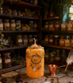 Cycle of Renewal · Crystal Herb Spell Candles - Image 3
