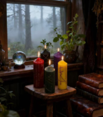 Fate Weaver · Greek Rune Beeswax Pillars - Image 4