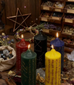 Fate Weaver · Greek Rune Beeswax Pillars - Image 5